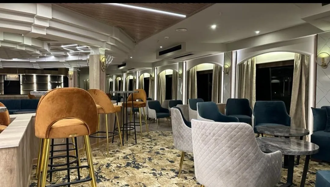 Lounge aboard the Royal Beau Rivage Nile cruise